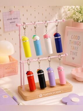 Mini Owala Style Water Bottle Keychain- Pick one.